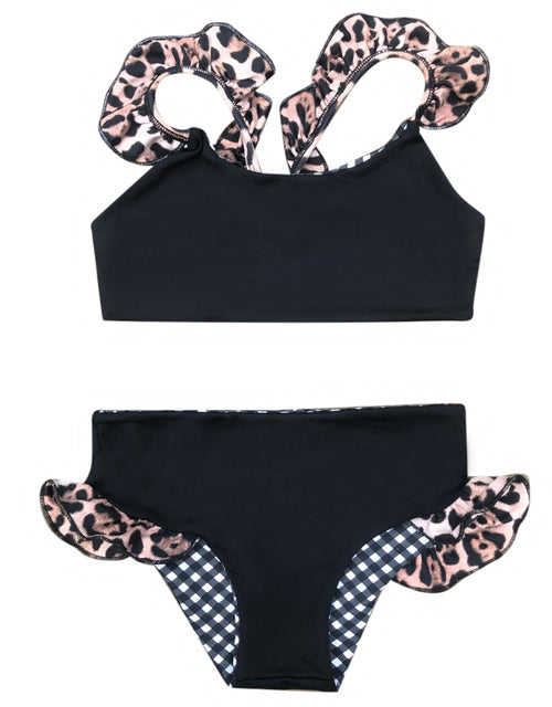 The Frankie - Reversible Geo with Cheetah Bikini