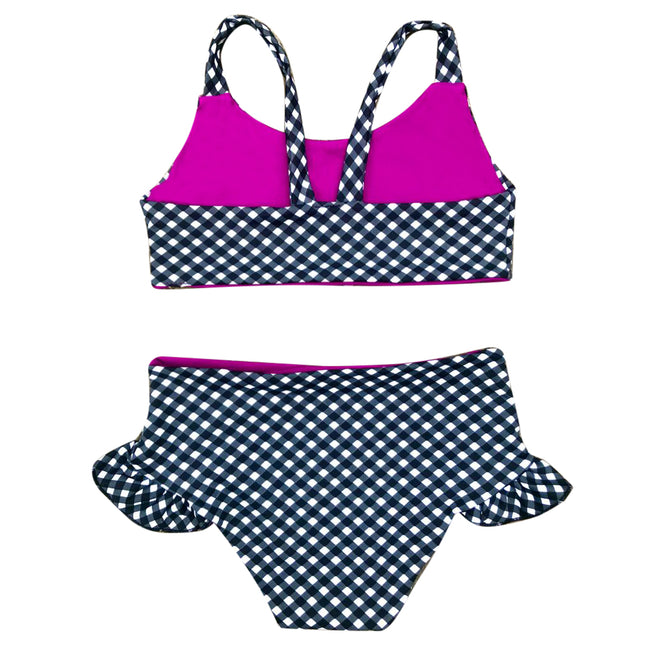 The Frankie - Reversible Geo with Purple Bikini