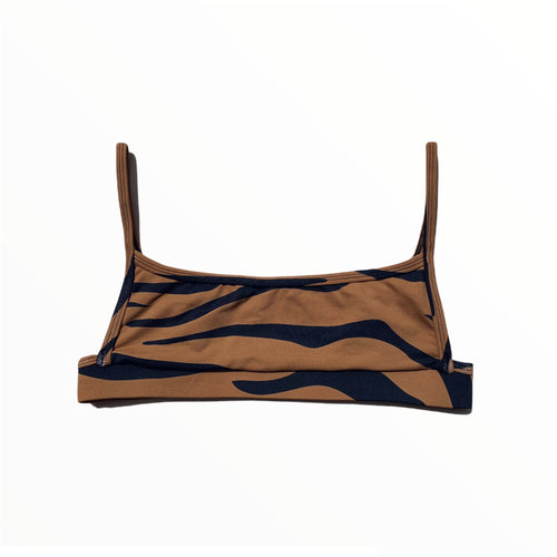 Gia Brown Zebra Top