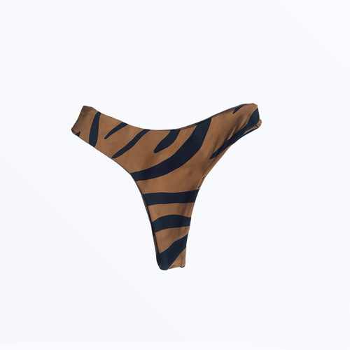 Thong Brown Zebra